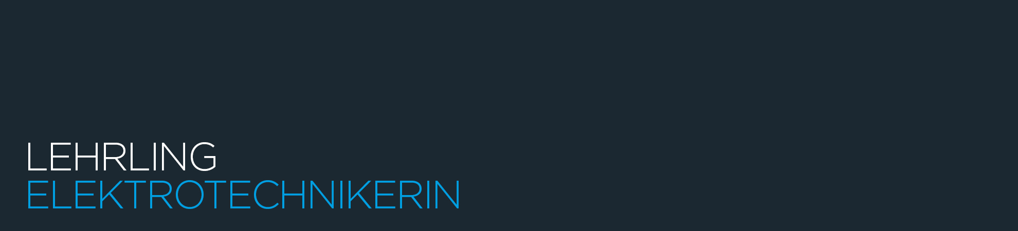 Lehrling Elektrotechniker (m/w)